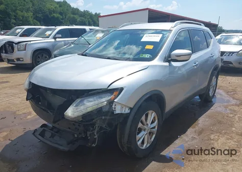 2016 Nissan Rogue Sv z USA, uszkodzony, nr VIN KNMAT2MV4GP614760
